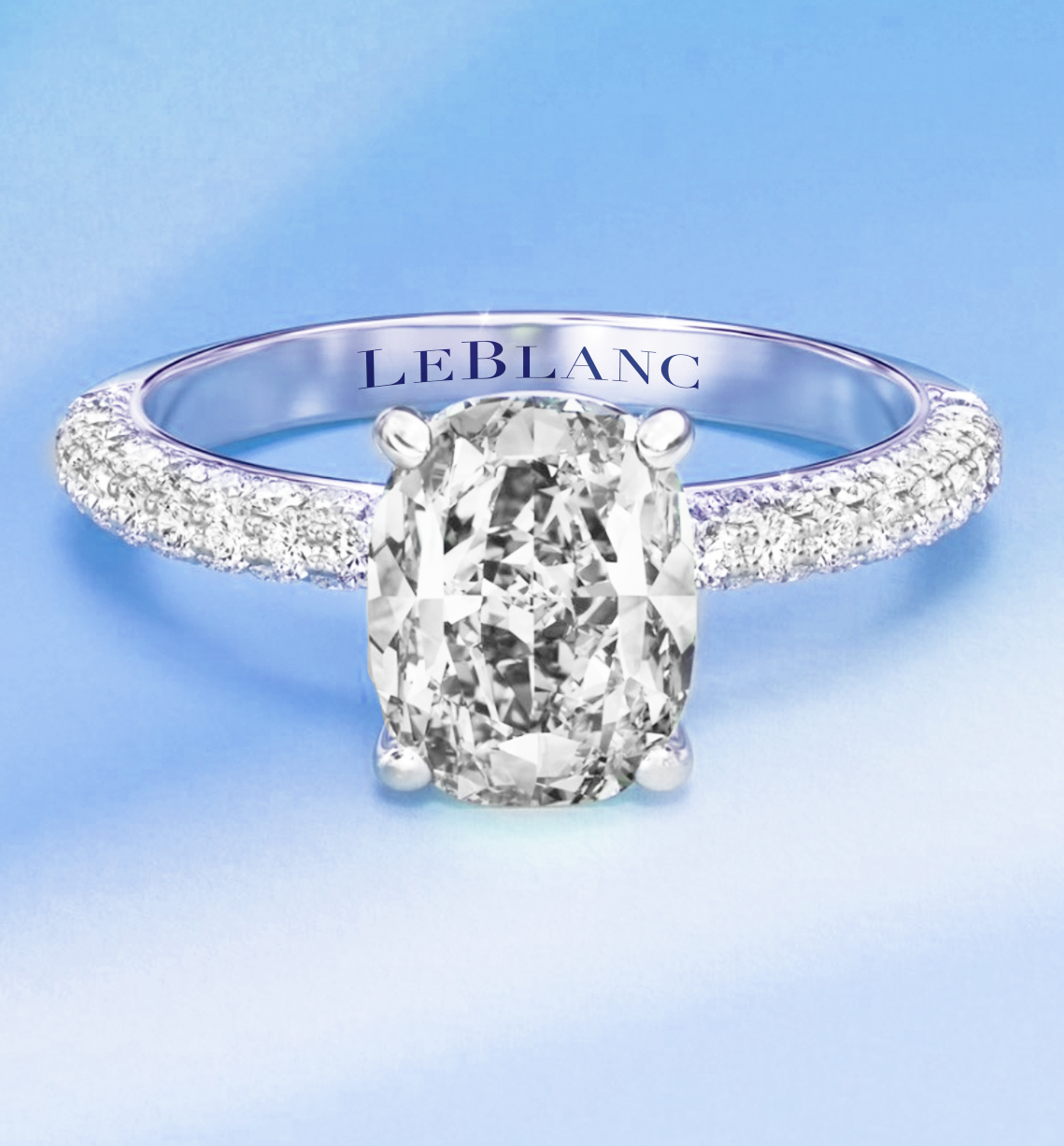 Signature Elongated Cushion Brilliant Engagement Ring